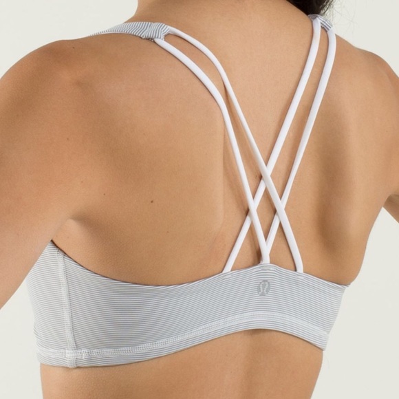 lululemon athletica Other - exc LULULEMON free to be gray wee stripe bra 8